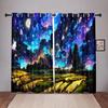 Природа Лес Пейзаж Небо Мечтательный Затемняющий Оконный Шторка для Спальни Гостиной Ванной Кухни Дверь Холла Высокое Затемнение Новый