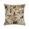 Stylish Cotton Linen Pillow Covers For Halloween Featuring Unique Pumpkin Designs