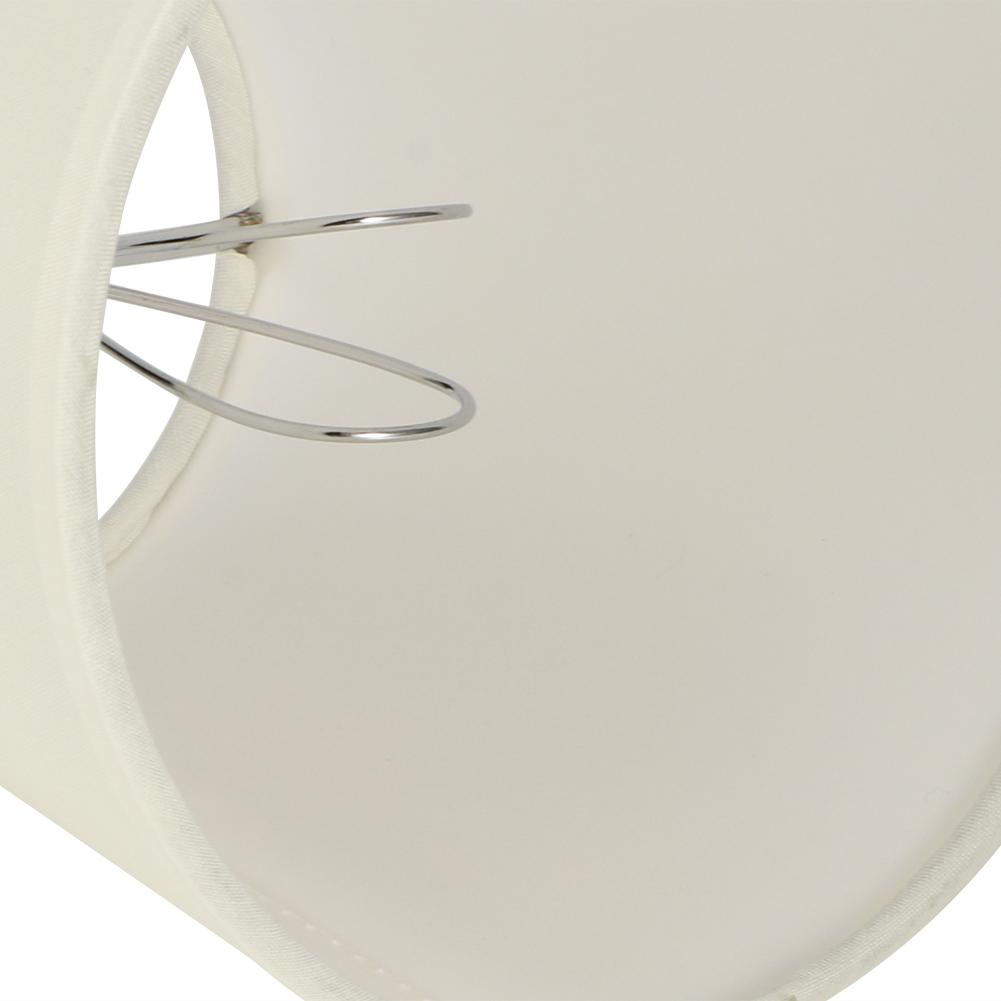 6Pcs Fabric Lamp Shade for E14 Bulbs Modern Simple Style Cream Coloured Lampshade Cover for Wall Lamp Chandelier Home Decoration