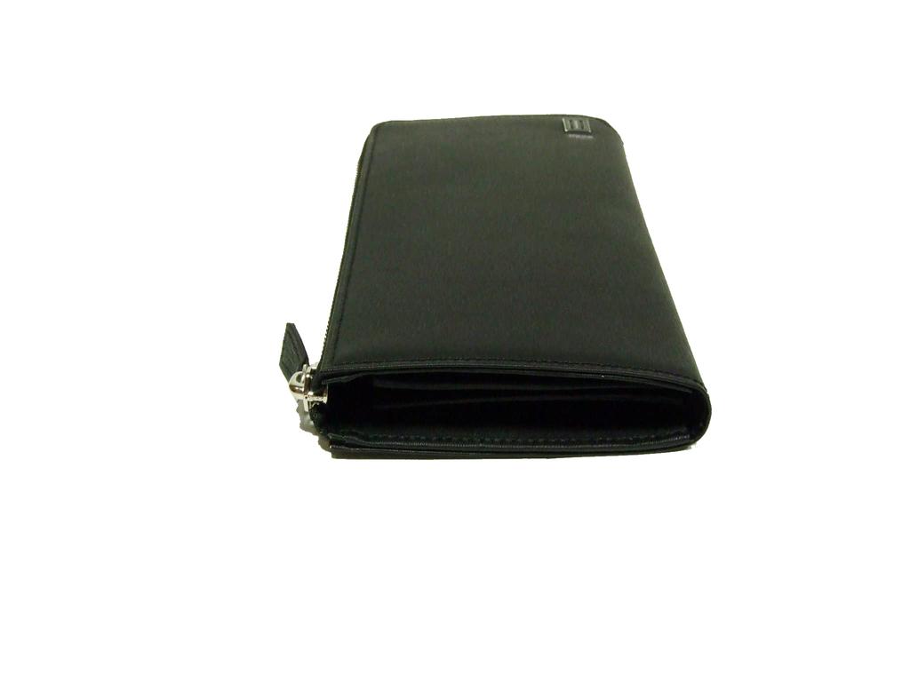 Current Long Wallet Round Zipper Wallet Steer X [Porter] 052-02210 (Cow Embossed, 1.(Navy) Navy)