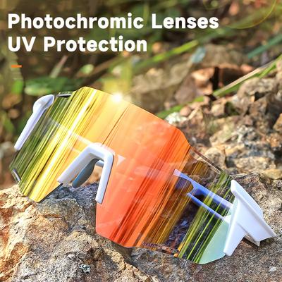 Новые фотохромные велосипедные спортивные солнцезащитные очки унисекс UV400 цветные пленочные линзы солнцезащитные очки мужские и женские велосипедные очки