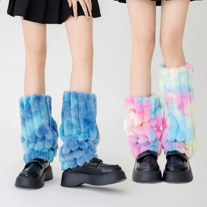 1 Pair Boots Socks Personalized Boot Cover Cuffs Covers Plush Colored Leg Warmer for Women Leg Covers Warm Boot Stocking