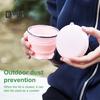 Silicone Folding Water Cup with Lanyard 180ML Reusable Portable Drinking Mug Wide-Mouth Lightweight Collapsible Drinking Vessel for Travel Outdoor