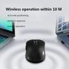 USB Wireless Bluetooth 6 Compatible with Android and Black 2.4GHz 5.0 Mouse, 3-Device Connection, Buttons, Quiet, Rechargeable, Compact, Portable,