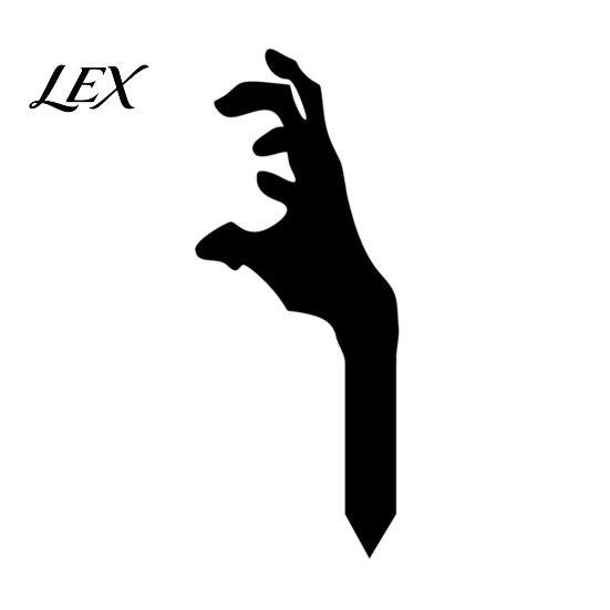 Black Skeleton Hand Silhouette for Garden Stake, Halloween Spooky Yard Sign, Horror Signs Acrylic Scary Decoration Lawn Front Creepy Stakes