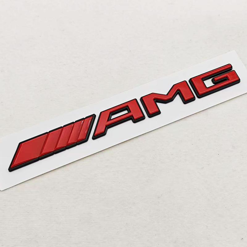 CXGSL1 3D ABS Car Letters Logo AMG Fender Side Emblem Badge Rear Tail Trunk Sticker Styling For Mercedes Benz AMG Auto accessories