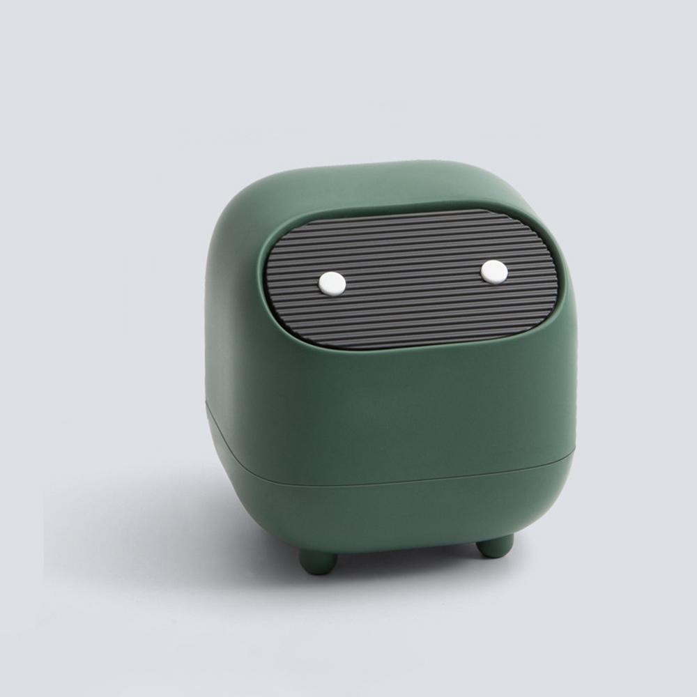 1 Бытовая мусорная корзина Ninja Desktop, мини-корзина для мусора с двухслойным цветным контрастным прессом, подходит для туалетного столика, стола, офиса