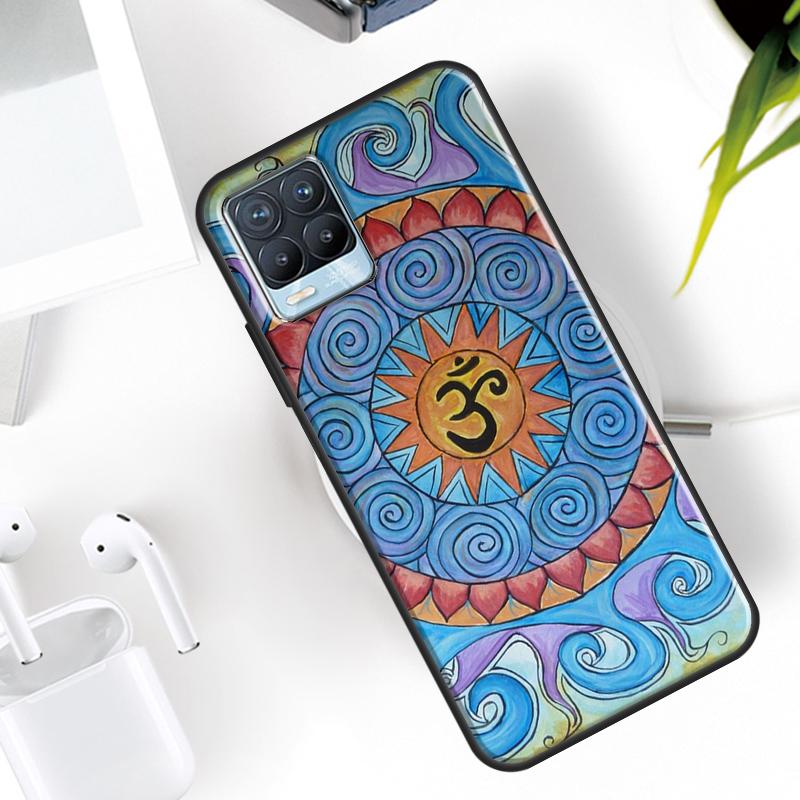 Aum Om Namaste Symbol Zen Yoga Case For Realme 15 11 Pro Plus 12 13 14 C71 C75 C55 C51 C53 C25 C63 C61 C65 C67 GT6 GT7 Pro