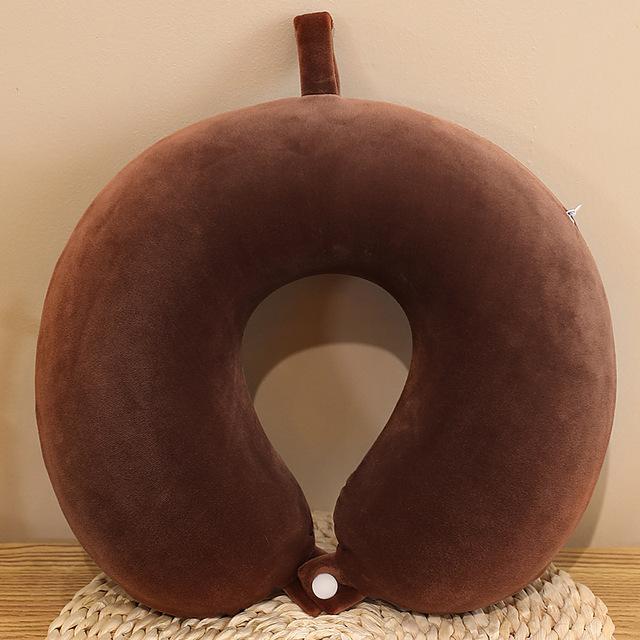 Пена с эффектом памяти U-образные подушки для шеи, подушка для путешествий, шейная подушка, мягкий бархат, защита для шеи, подушка для сна в самолете, постельные принадлежности для здравоохранения