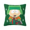 Рождественская наволочка South-Park Кайл и Хэнки Мягкая полиэстеровая наволочка для подушки Декоративная наволочка для подушки Диванная квадратная 40*40 см