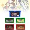 Классический набор картриджей для GBA с изображением культовых покемонов в ярких цветах
