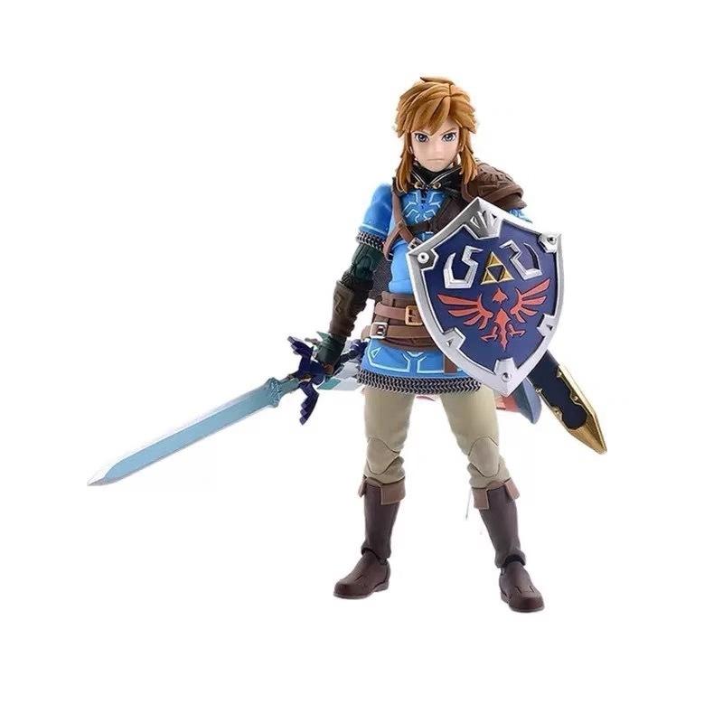 Новинка в наличии Figma626 Линк The Legend Of Zelda: Слезы Королевства Дикое Дыхание Мобильная Ручная Модель Аниме Игрушка