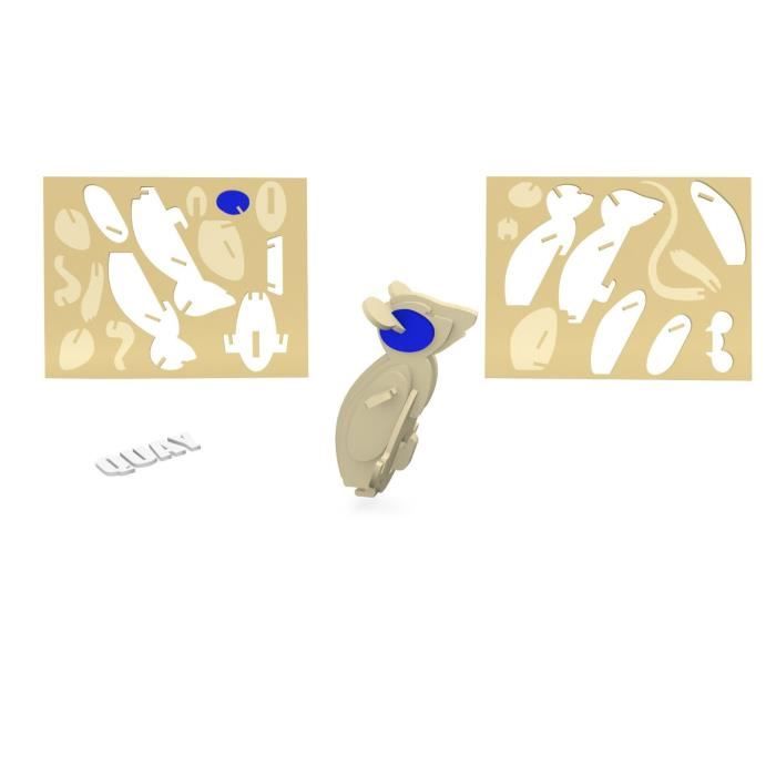 Деревянный макет Мышь