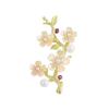 Yishu Pear Blossom Brooch High-End Women'S Niche Design Sense Brooch Pearl Enamel Blossom Pin Suit Coat Accessories