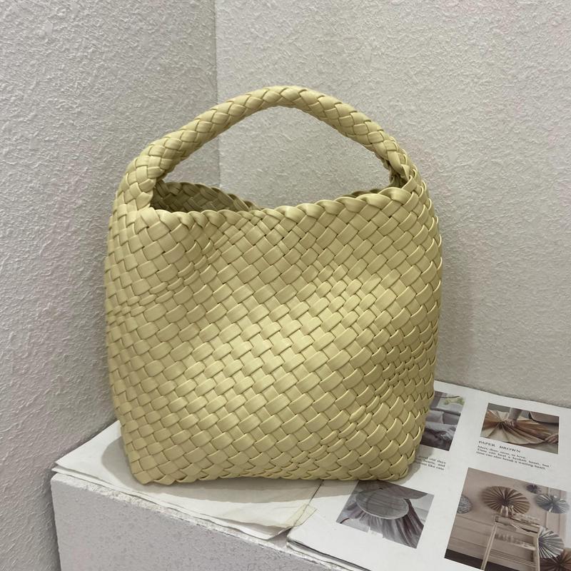 2022 Women's Woven Basket Tote Handbag - Fashionable Shoulder Bag