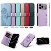 Кожаный чехол для телефона Funda iPhone 17 16 15 14 13 12 11 Pro Max 16 15 14 Plus Mini 17 Air 16E Чехлы Кошелек Одуванчик Флип-чехол
