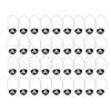 36pcs Pirate Eye Patch Black Felt White Skull Halloween Theme Decoration for Birthday Party