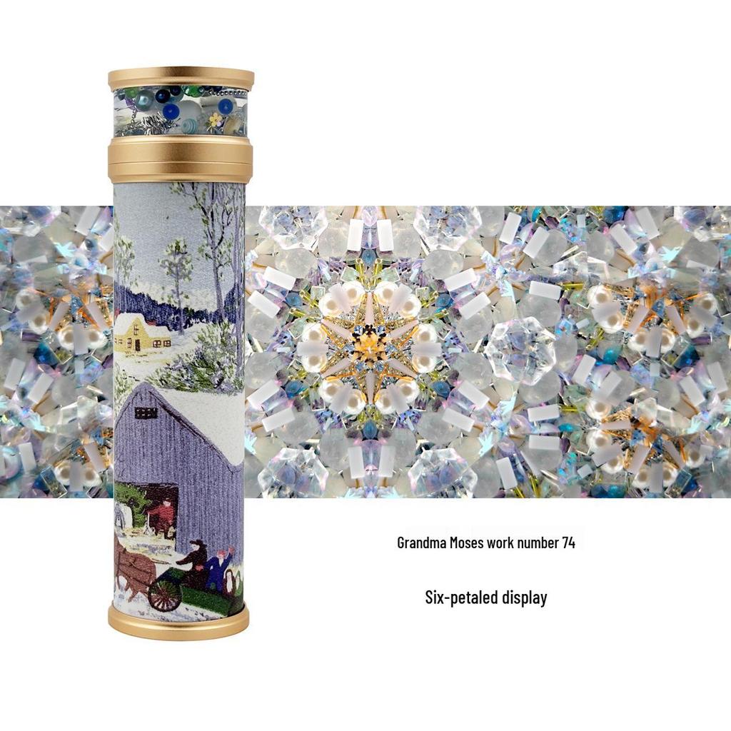 Grandma Moses Art Kaleidoscope Prism - Handmade Collectible Birthday Gift