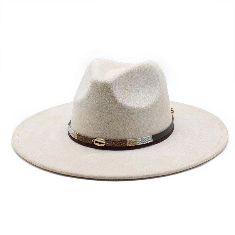 Suede Ethnic Style Jazz Hat Men'S And Women'S Autumn British Versatile Top Hat