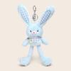 Creative Design Plush Rabbit Pendant Soft Stuffed Schoolbag Pendant  Christmas Gift