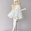 Костюм для кук 1/4, подходит для кукол BJD ростом 45 см. Головной убор + Юбка + Поддержка для юбки, Игрушки для переодевания, Кукольные аксессуары для Домика, Кукла в комплект не входит
