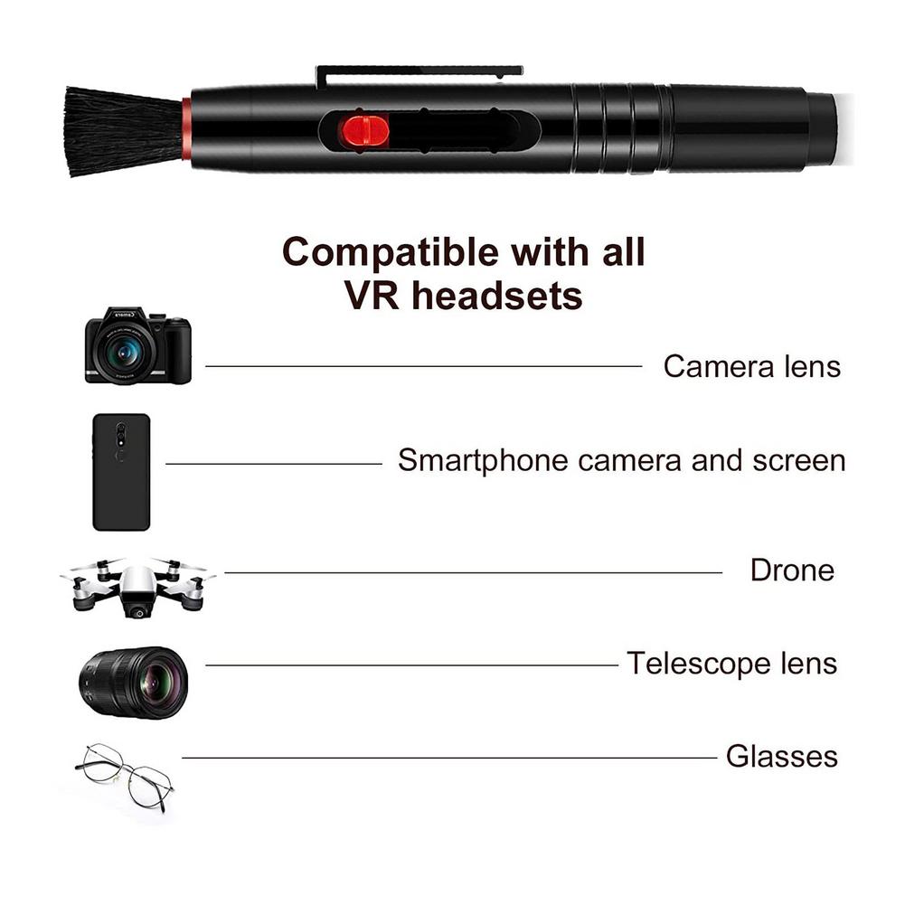 3 in 1 Kit Lens Cleaner Pen Dust Cleaner For DSLR VCR DC Gopro DJI Instra360 Camera Lenses Filters Cleaning Retractable Brush