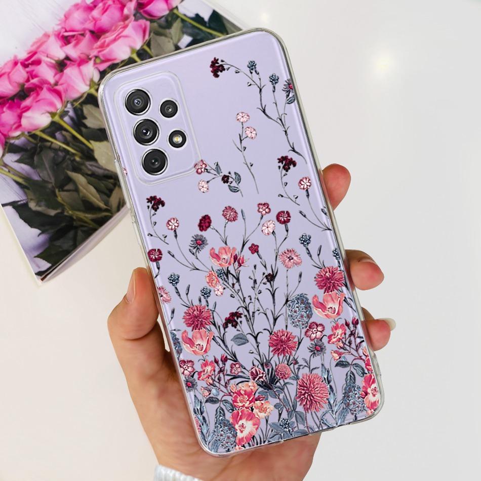 Чехол для Samsung Galaxy A52 Чехол Samsung A52s 5G Элегантная Печать Мягкий Силикон ТПУ Задняя Крышка Телефона Для Samsung A52 4G 5G A 52 52s