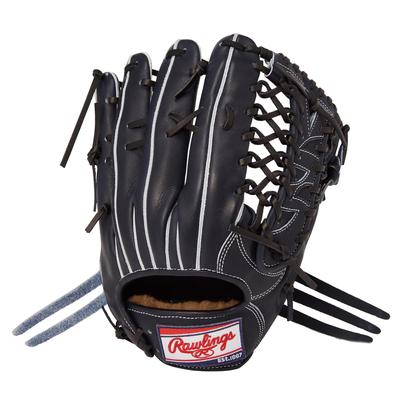 Rawlings Перчатки для бейсбола для взрослых жесткие HOH PREMIUM GH4FHPB88 V черные Размер дюймов для бросающей руки [для аутфилдеров] 12,5 Для правшей (оставили изношенным)