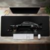 Large White Sports Car Design Gaming Mouse Pad -Slip Rubber Base Extended Desk Mat for Gamer Use Computer Accessories