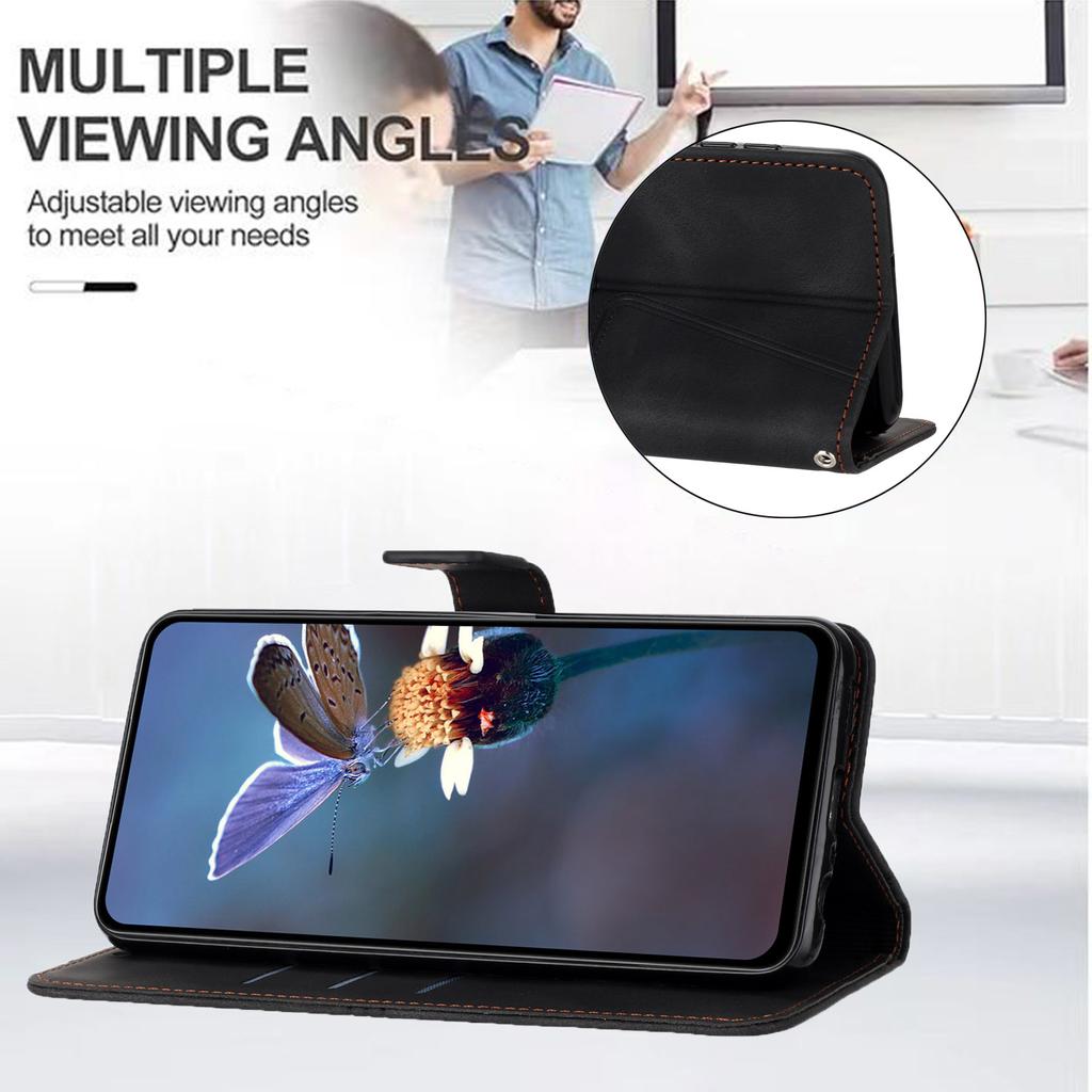 For Samsung Galaxy S25 FE Case Triangle Imprinted Anti-Scratch Phone Wallet Cover