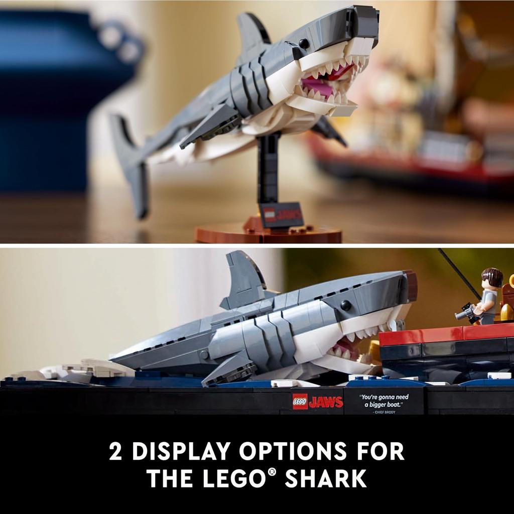 LEGO IDEAS Jaws 21350 LEGO IDEAS Jaws Assembly Set Toy Block Birthday Christmas Present Present Gift Shark Boys Girls Adults