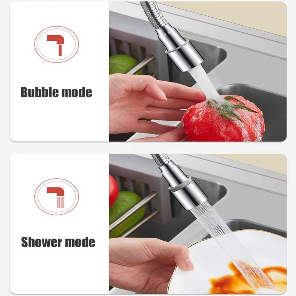Anti-splash Water Tap Hose Rotatable Taps Lengthen Extender Bathroom Sink Kitchen Accessories