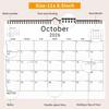 2026 Wall Calendar, 12 Month 11”x8.5 ‘’ Year Monthly Organizer from January 2026-2027 Small Mini Horizontal Blank Spiral Bound Wire Hanging