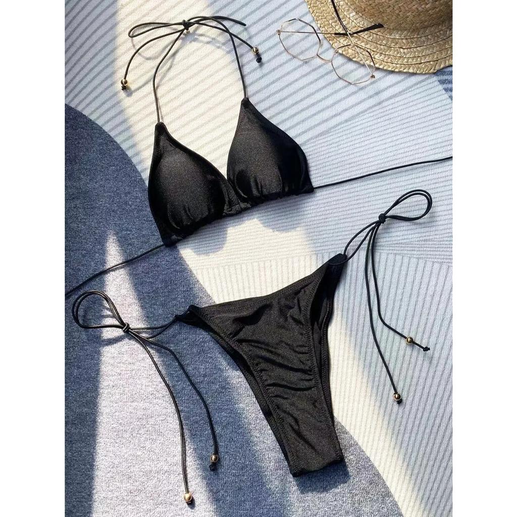 Микробикини, сексуальный женский купальник, женский купальник, однотонный мини-бикини, комплект, бразильский бикини, стринги, купальные костюмы, пляжная одежда, купальщица