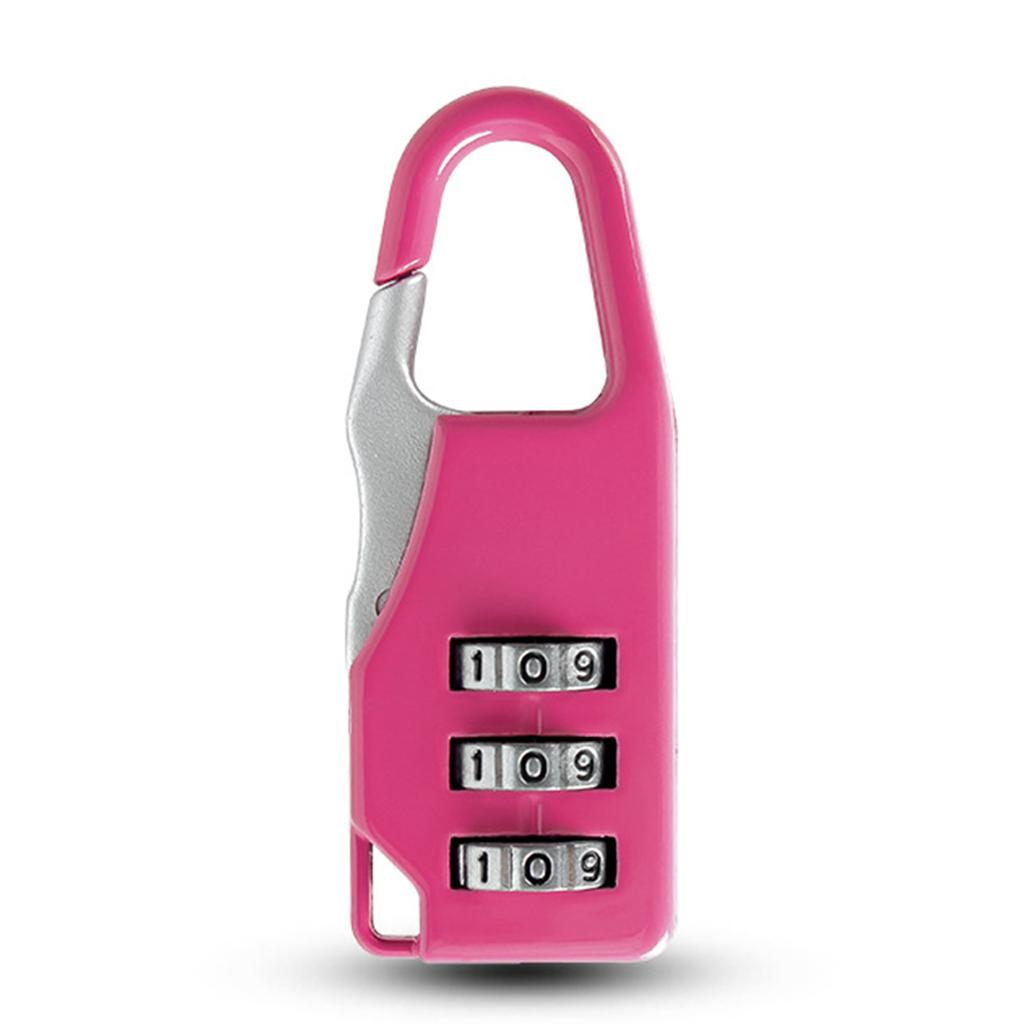 Мини-навесной замок Маленькие замки с 3-значным кодовым замком без ключа Защитный замок для дневника, рюкзака, багажа, чемодана, молнии