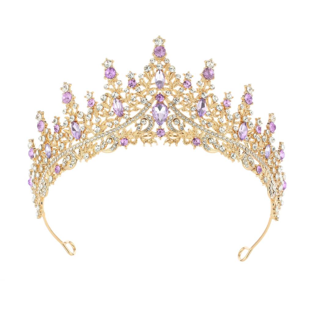 Crown Headdress Birthday Headband Queen Bride Alloy Hair Accessories Party Crown Rhinestone