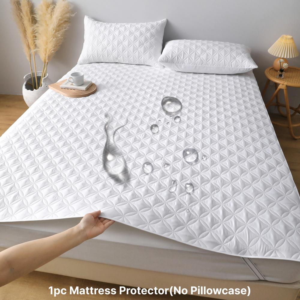 Водонепроницаемый защитный чехол для матраса с эластичной лентой, мягкий дышащий чехол для матраса для кровати, серый/белый/зеленый/синий