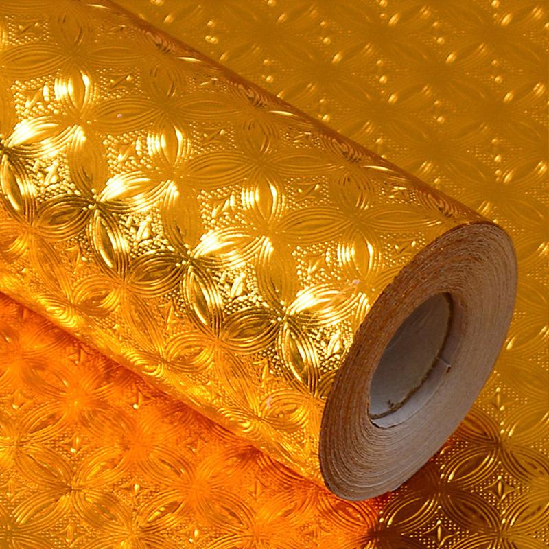 Золотые самоклеящиеся обои Будда украшение стола Ремонт Огнестойкая золотая бумага Украшение дома
