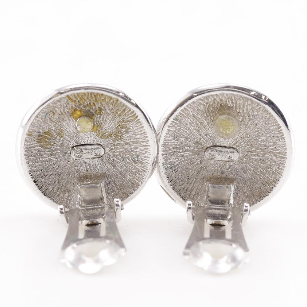 Dior Trotter Earring Silver metallic 10.6g Women Used