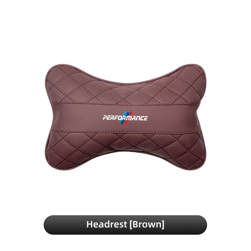 BMW Car Seat leather Neck Pillow Headrest Car Sticker For BMW M E46 E90 E60 F30 F10 E39 E36 F20 G30 G20 E87 E92 E91 E30 F11 F31 NWHCY1