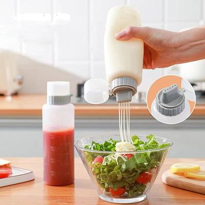 5 отверстий, бутылка для приправ, кухонная бутылка для кетчупа, горчицы, диспенсер для майонеза, меда, контейнер для хранения соуса