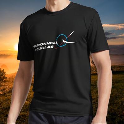 Новинка Футболка с активным логотипом MCDONNEL DOUGLAS Смешная Размеры от S до 5XL