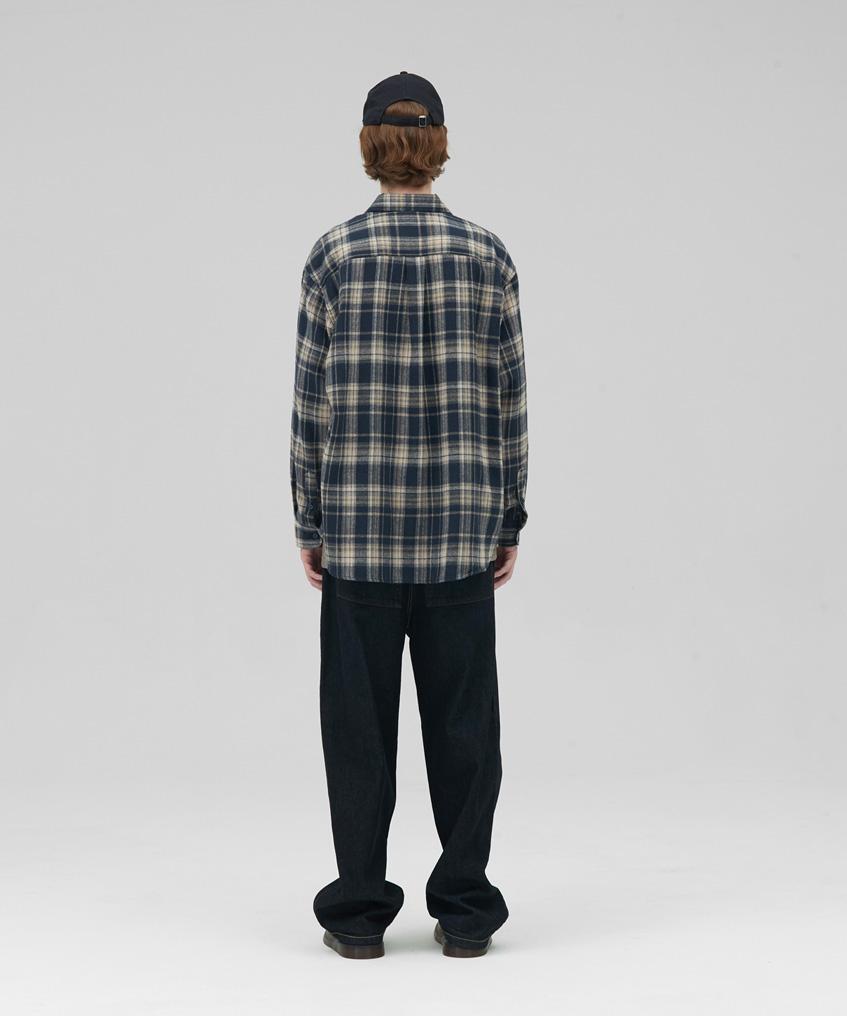 STENDS [M~4Xl] All Day Basic Check Shirt_St-08 (Navy)