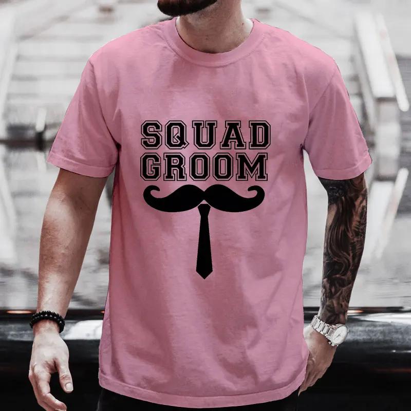 Boyfriend Bachelor Stag Party T Shirt Single Farewell Tees Best Man Fashion Graphic Wedding Tops Team Future Groom Evg T-shirts