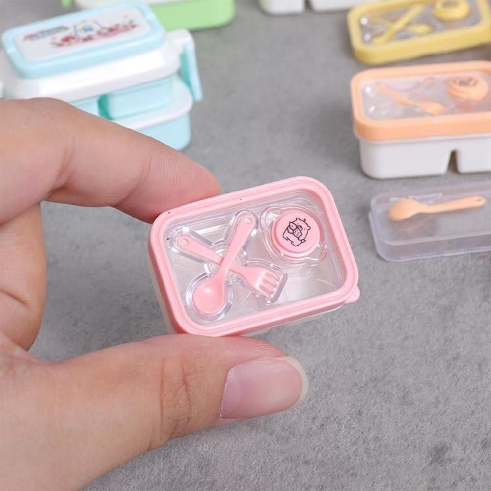Miniature Simulated Dinner Box Bento Box Model Kids Pretend Play Toy Set