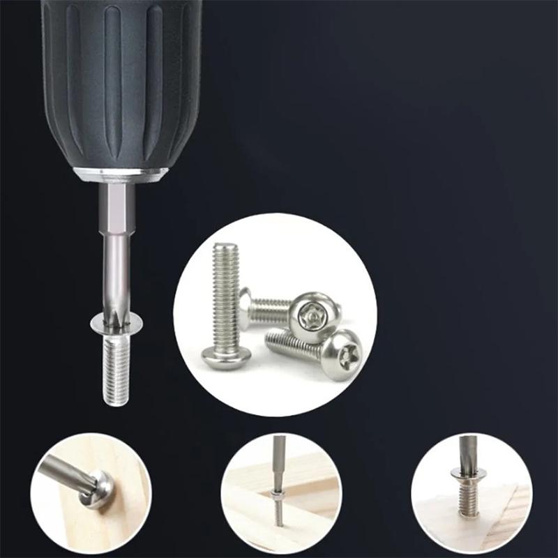 Набор насадок-звездочек T10-T40, шестигранный хвостовик 1/4 дюйма, сталь S2, магнитные, 50 мм, насадка для отвертки, трещоточная рукоятка, ручные инструменты