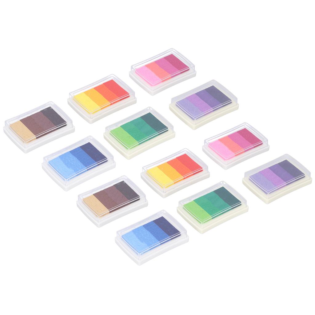 12 шт. 4 цвета градиентные чернильные подушечки набор красочные поделки для открыток подарочные подушечки для штампов