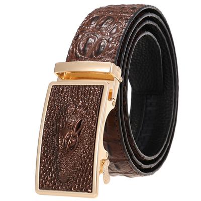 1 шт., 3 косточки крокодила, мужской персонализированный ремень, мужской ремень, ремень из коровьей кожи Ly36-3 3381-3