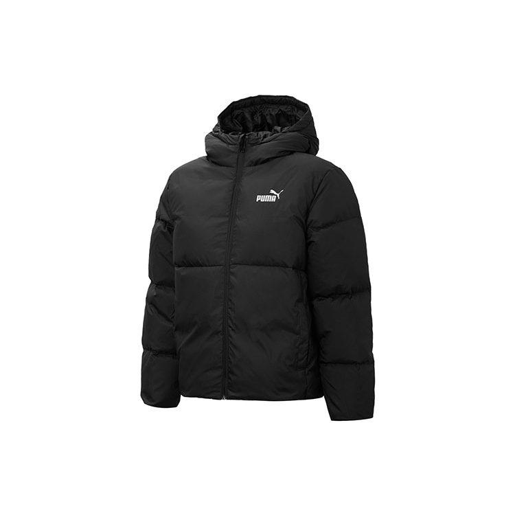 Puma Женские пуховики Черные С капюшоном Умеренные Другое 848173-01
