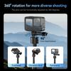 TELESIN Rechargeable Selfie Stick Tripod Stand with Remote Shutter Extendable Battery Grip